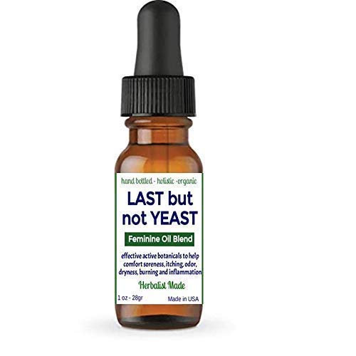 ProSeed Last but not Yeast Organic Oil Blend | Vaginal Itch, Soreness, Odor and Discharge Support Blend | Yoni Oil | Hand Bottled Glass Dropper Bottle | 1oz
