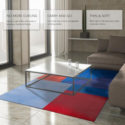 Tapis Noël vert foncé antidérapant rectangulaire 140x200cm pour salon - 4