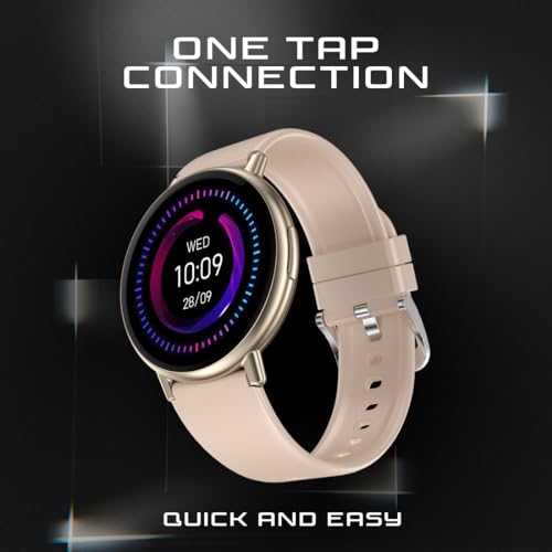 Image of Fire-Boltt Destiny Smartwatch- 1.39 inch Display, Silicon Straps, Bluetooth Calling, 123 Sports Modes, Voice Assistant, Health site, IP67 (Beige)