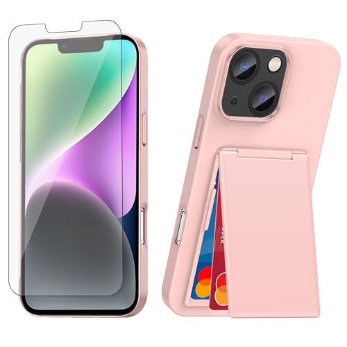 Coque iPhone 13 avec béquille et protection d'écran verre trempé