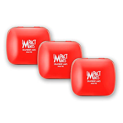 Image of Impact Mints Sugar Free Mints Strawberry 14g - Pack of 3, 42 g