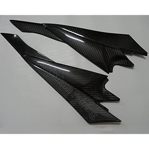 2 x Carbon Fiber Tank Side Covers Panels Fairing For GSXR600/750 2008 2009 2010 2011 K8 Tank Side Cover Panel Cover
