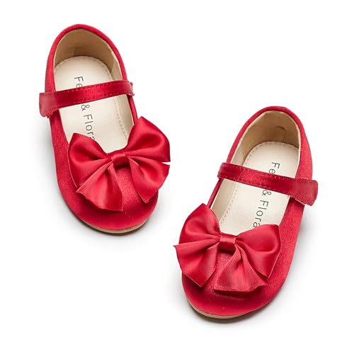 Image of Felix & Flora Toddler Flower Girl Dress Shoes Girl Ballet Flats Party School Shoes Wedding