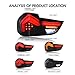 Tail Lights for BMW 3-Series E90 E91 328i 335i 4dr Sedan 2009-2012 Taillights with Animation Amber Sequential Turn Signal Rear Back Lamp Smoked(Plug & Play, 1 Pair)