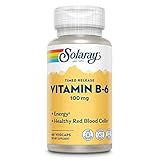 SOLARAY B6 Two-Stage, Timed-Release, Veg Cap (Btl-Plastic) 100mg | 60ct