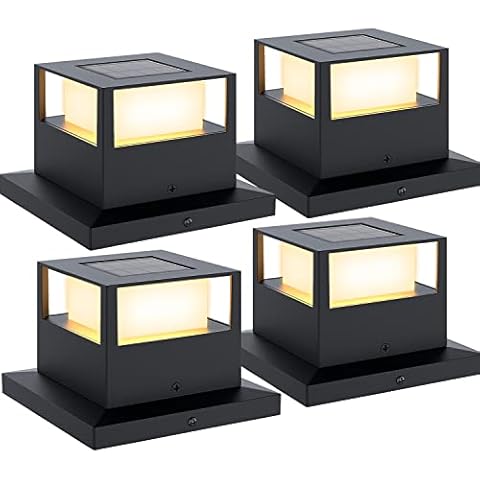 Icerona Solar Post Cap Lights - 4 Pack Cover