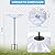 MUMTOP Outdoor Bird Bath, Glass Bird Baths Bowl with Metal Stake for Outdside Yard Lawn Garden Decorations