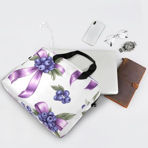 Bolso maletín para laptop 13-15.6 pulg ALAZA azul con estampado miniatura 7