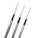 AIT Art Select Mini-Liner Detail Paint Brushes, Size 20/0, Pack of 3, Pure Russian Red Sable, Handmade in Germany for Crafting Exquisite Details Using Oil, Acrylic, or Watercolors