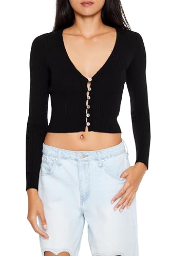 Forever 21 Women's Cropped Cardigan Sweater