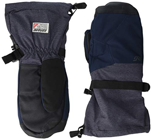 Gordini Men's AquaBloc Down Gauntlet Mitten, Navy, Large