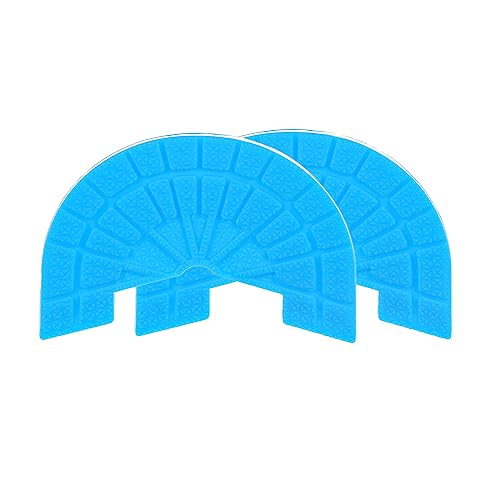 Image of HARFINGTON 1pair Shoe Sole Protector for Sneakers Size 10-11 Non Slip Pad Heel Plates Repair for Men and Women, Light Blue