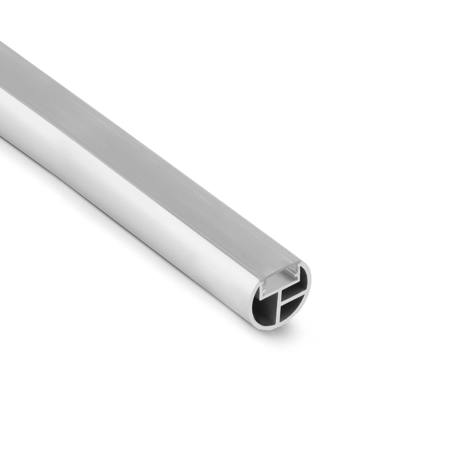 DQ-PP LED ALUMINIUM PROFIEL – RELING – 2 m – aluminium geanodiseerd – gesatineerde afdekking – zonder eindkappen – zonder klemmen – Aluminium rail lijst voor LED-strips DQ-PP LED ALUMINIUM PROFIEL – RELING – 2 m – aluminium geanodiseerd – gesatineerde afdekking – zonder eindkappen – zonder klemmen – Aluminium rail lijst voor LED-strips