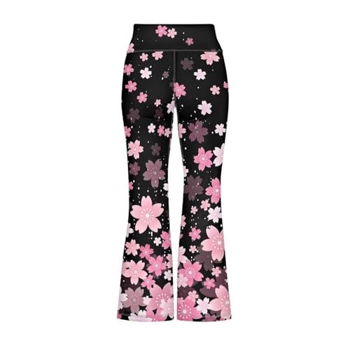 Image of Girls Flare Leggings 5-14T Cute Bell Bottoms for Girl Yoga Pants for Gym