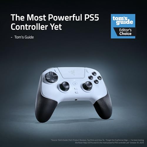 Razer Raiju V3 Pro wireless controller: officially licensed for PlayStation, PS5, PC, esports class performance without delay, 6 reusable buttons, customizable thumbs - Imagem 2