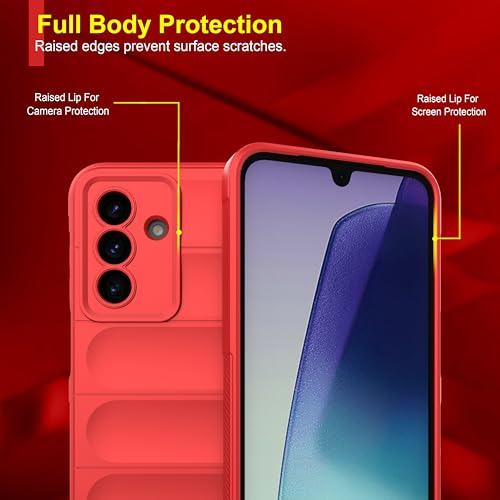 Image of Zapcase Back Case Cover for Samsung Galaxy F17 5G | Compatible for Samsung Galaxy F17 5G Back Cover | Liquid Silicon Magic Case with Camera Protection | Red