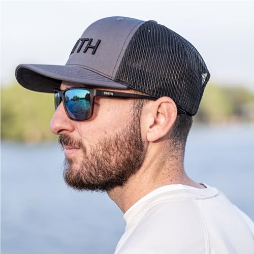Image of SMITH Riptide Sunglasses with Chromapop Lenses - Polarized Sunglasses - for Men & Women - Matte Ash Marble ChromaPop Glass Polarized Opal Mirror