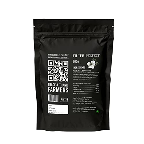 Bonhomia Filter Perfect | South Indian Filter Coffee Powder | 200 gm