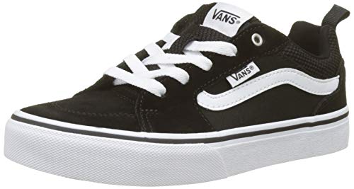Image of Vans Boys' Filmore Low-Top Sneakers (Suede /Canvas) Black /White Iju, 13.5 UK Child