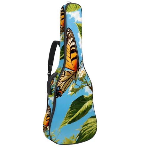Sac de transport pour guitare étanche à papillons pour cours et répétitions