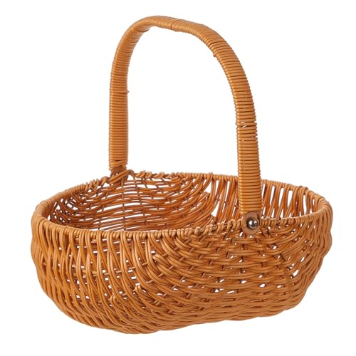 Zdprkqzvz 装飾収納バスケット 機能的なハンドメイドバスケット ユニークなフラワーストレージ キャンプバスケット ガーデンデコレーション