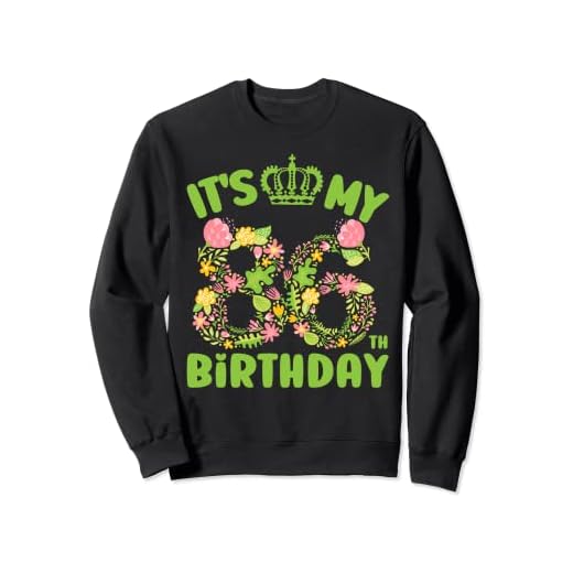 Las mujeres de 86 años de edad del cumpleaños florecen su cumpleaños 86 Sudadera