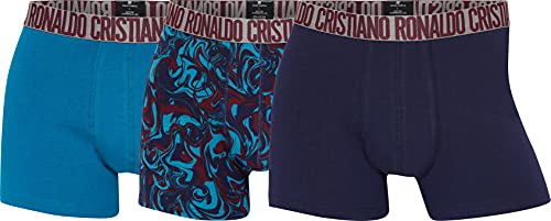 CR7 Cristiano Ronaldo CR7 3-Pack Men's Cotton Fashion Trunk Maillot, Multicolore, XL Homme Cover