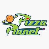 Pizza Planet Sticker Vinyl Waterproof Sticker Decal Car Laptop Wall Window Bumper Sticker 5