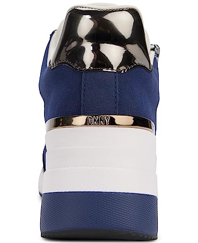 Image of DKNY Women's Kaden Lace Up Wedge Sneaker with Side Zipper