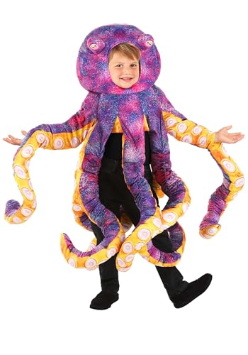 Disfraz morado de pulpo para niños 4T miniatura 1