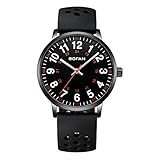 BOFAN Nurse Watch for Medical Professionals,Students,Doctors with Easy to Read Black Dial,Second Hand and 24 Hour,Soft and Breathable Silicone Band,Water Resistant