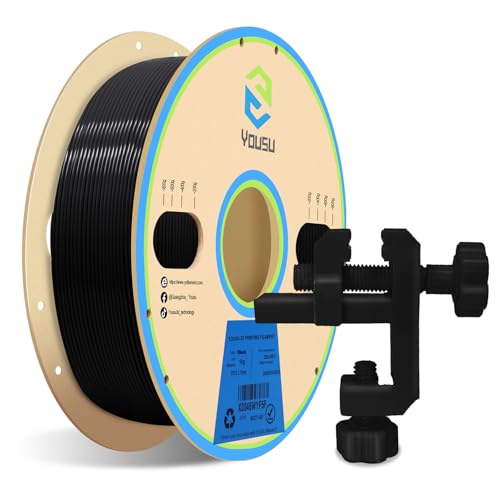 YOUSU Filamento PETG de 1,75 mm para impresora 3D, 1 kg