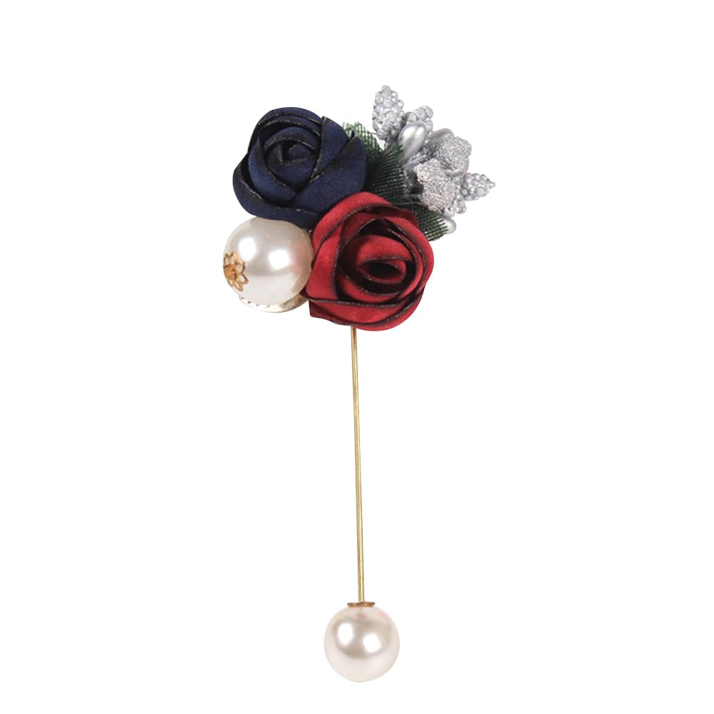 Elegant Floral Brooch Pins for Women, Sweater Shawl Silk Cardigan Lapel Pins, Cardigan Jewelry Suit Shirt Accessory with Crystal CZ Flowers Brooches Pins for Women