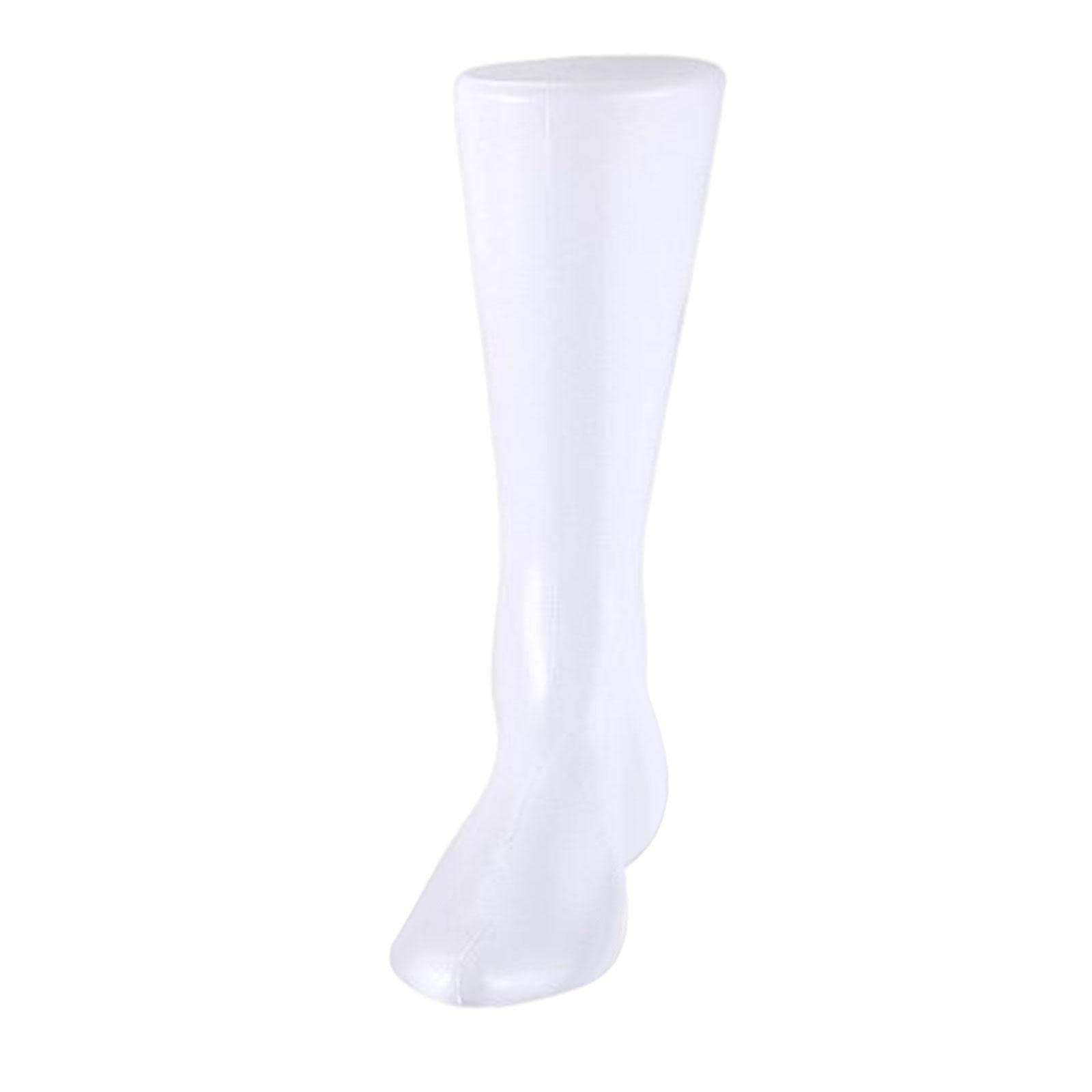 Molde para exhibición de calcetines de hombre blanco para fotografía de producto