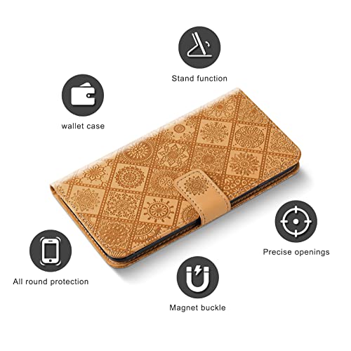 AsWant Magnetiskt Fodral för Google Pixel 7A - Brun Flip Case