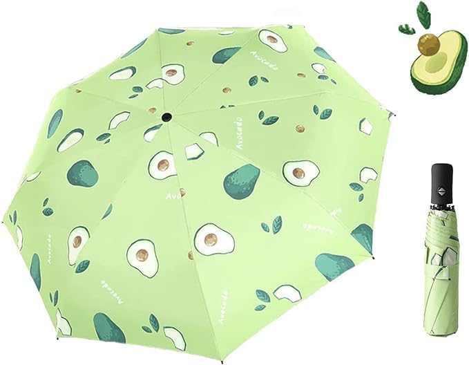 Fruit Printed Auto Open/Close Umbrella - Windproof, Sunproof, and Rainproof with Sturdy Steel Shaft & Wrist Straps | Ideal for Women, Men, & Kids-image-10