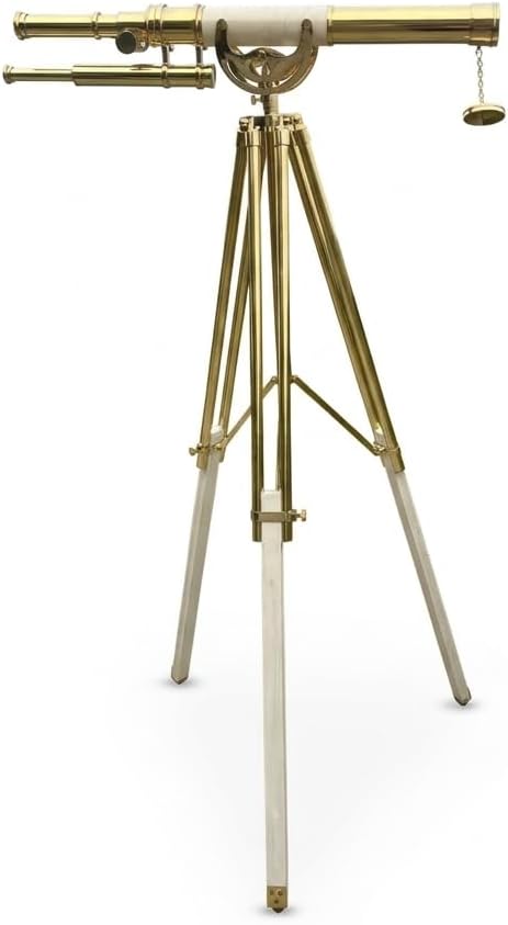 Floor Standing Brass Griffith Astro Telescope 27" with Wooden & Tripod Home Decor Telescope