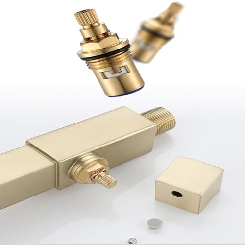 Grifo de lavabo cuadrado en latón cromado con extensor de agua LWX 3