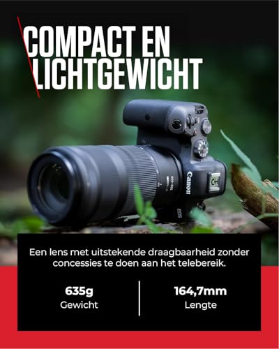 Miniatura 5 de Canon Objetivo Rf 100-400mm F5.6-8 Is Usm - Lente Teleobjetivo, Para Naturaleza, Deporte Y Primeros Planos, Ligero, Enfoque Silencioso, Estabilizador Óptico 5,5 Pasos, Compatible Sistema Eos R, Negro