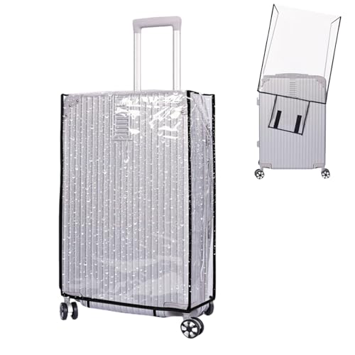 1 Pack Clear Luggage Cover Protector, 28 Inch PVC Suitcase Cover Protectors Waterproof Luggage Covers for Wheeled Suitcases Dustproof Suitcases Covers for Luggages