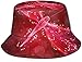 BONRI Sombrero de Cubo con Estampado de libélula roja Abstracta, Gorra de Pesca para Pescador, para Mujer, Viaje, Negro, Talla única