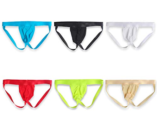 Men's Ice Silk Traceless Solid Color Jockstraps G-String Thongs Underwear Low Rise Thong Panties Briefs2