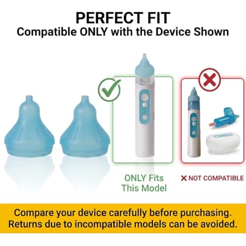 Image of Nasal Aspirator Replacement Tips Compatible with Frida Baby Nose Sucker