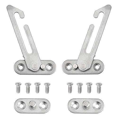 Lot de 2 entrebâilleurs de fenêtre UPVC en acier inoxydable 304 avec crochets pour fenêtre de gauche et de droite