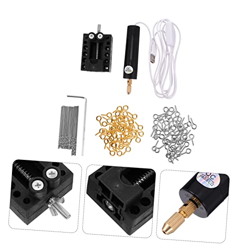 Set mini taladro eléctrico USB para manualidades DIY miniatura 3