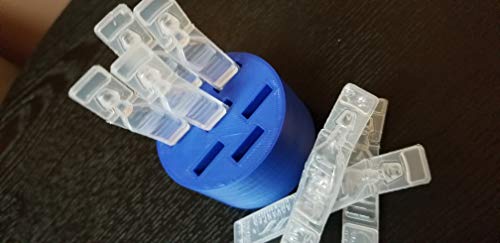 Round Eye Drop Vial Holder - Holds Seven (7) Vials - Perfect To Help Keep Track Of Your Daily Usage, While Keeping Eye Drop Vials Upright & Conveniently Available - Made In Usa - Znet3D (Blue) #TOP2