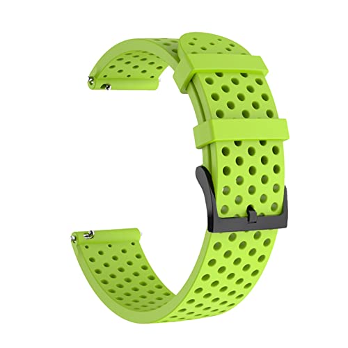 AHGDDA 20mm Watch Silicone Watchband Bracelet for SUunto 3 Fitness Watchband for Polar Ignite/2/Unite Smartwatch Belt Writband (Color : Green, Size : for COROS APEX 42mm)