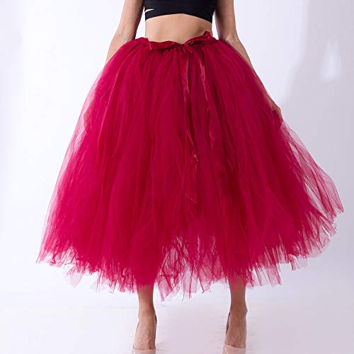 Jupe de maternité bordeaux en tulle souple pour séance photo grossesse