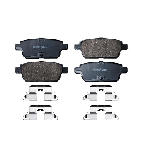 Image of Detroit Axle - Brake Pads for Ford Fusion Lincoln MKZ Zephyr Mazda 6 Mercury Milan, Front and Rear Ceramic Brake Pads Replacement