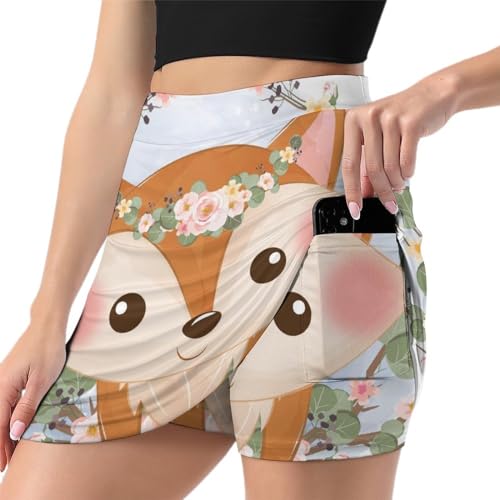 Sport mini jupe athlétique femme anti-frottement avec cuissard